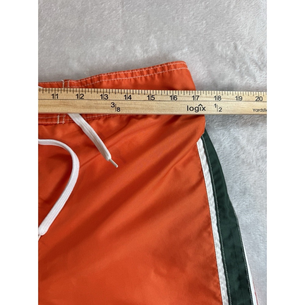 G-III Carl Banks Miami‎ Hurricanes Orange Swim Trunks Board Shorts Mens NCAA XL - Picture 8 of 10